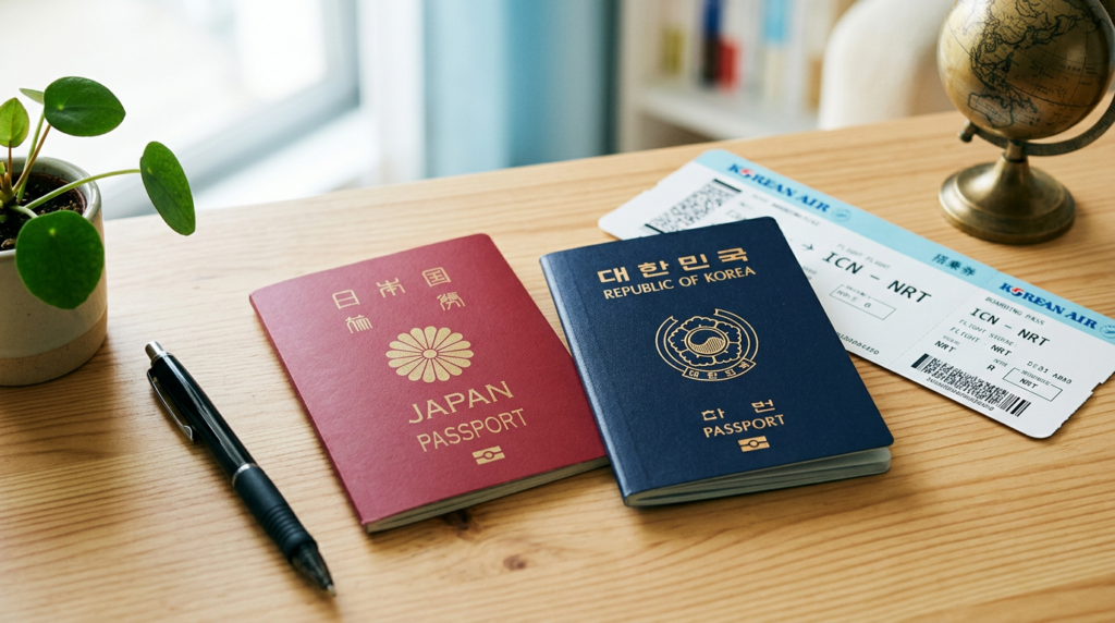 在日韓国人の帰化と永住の選択を示すイメージ