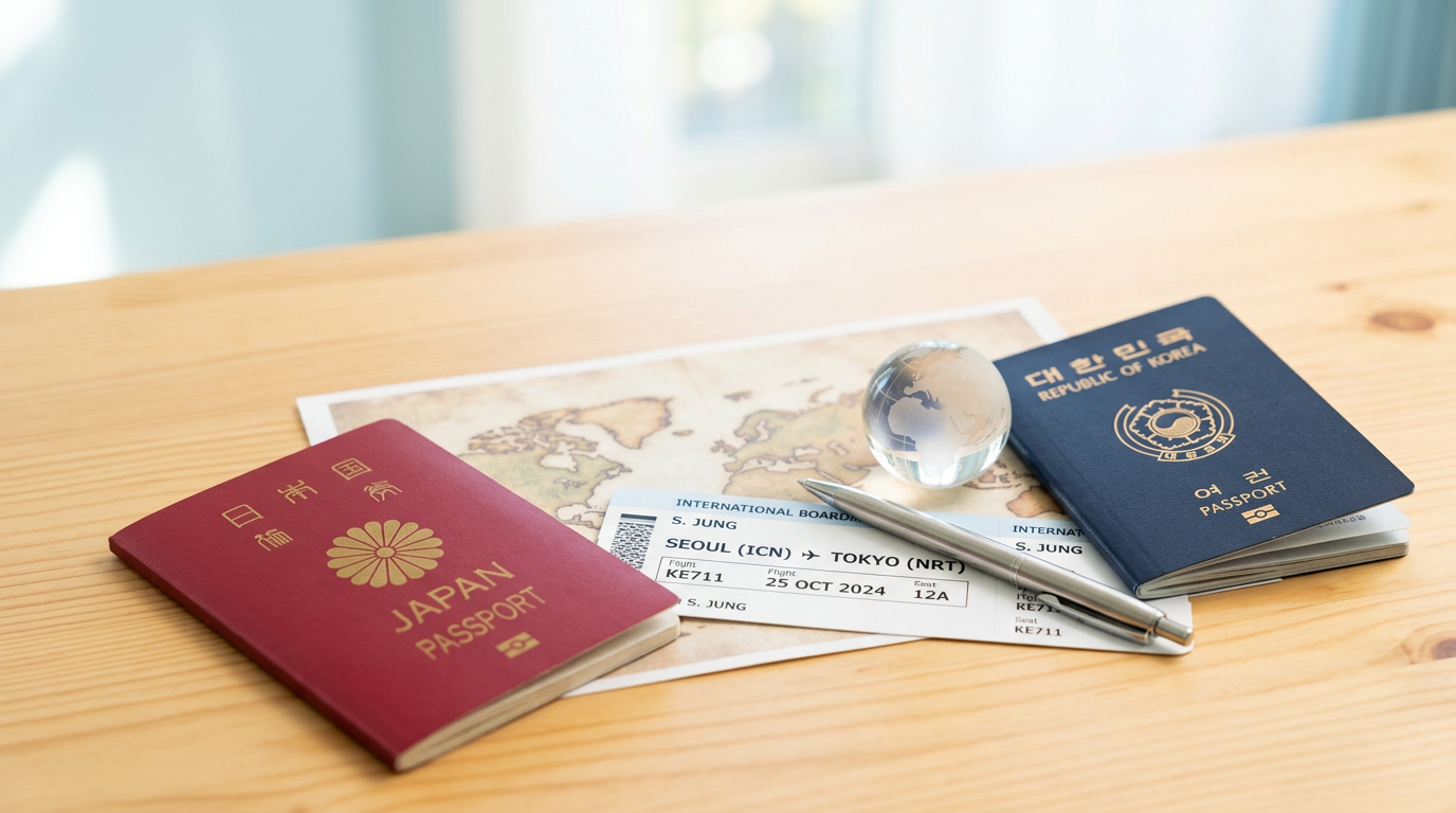 在日韓国人　帰化永住イメージ図