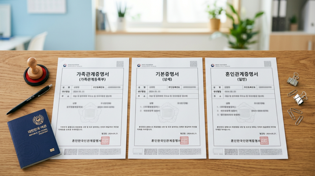 広島の帰化申請に必要な韓国語書類と翻訳文