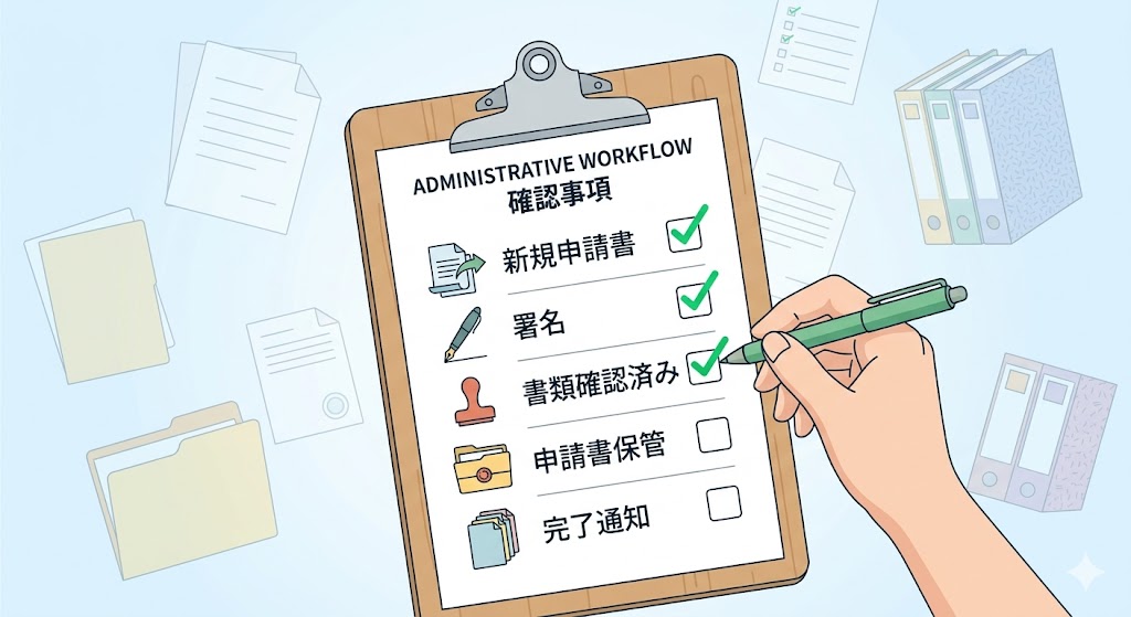 「入管法の厳格化に備えたチェックリストのイメージ」