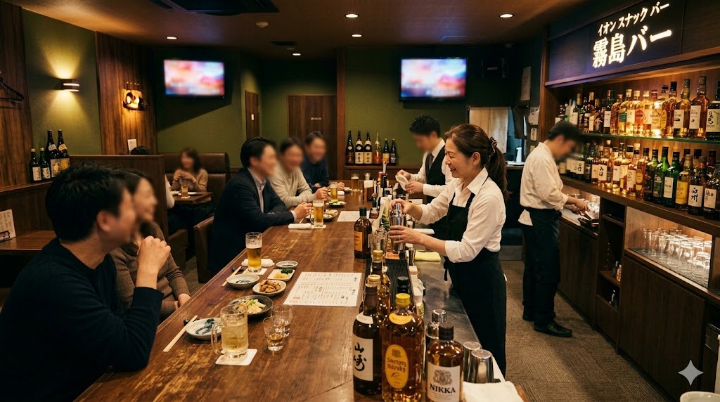 スナックやバーの店内イメージ写真