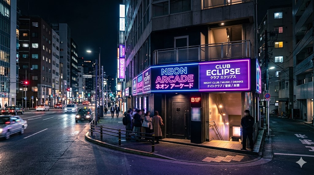 ナイトクラブやライブハウスの外観