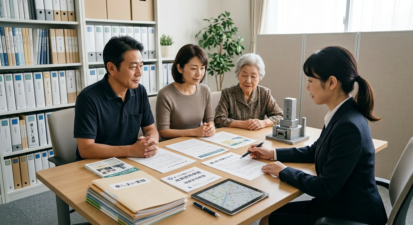 墓じまいを行政書士にお願いするイメージ写真