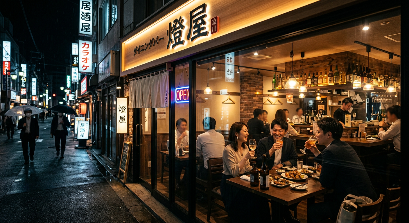 深夜酒類提供飲食店イメージ写真