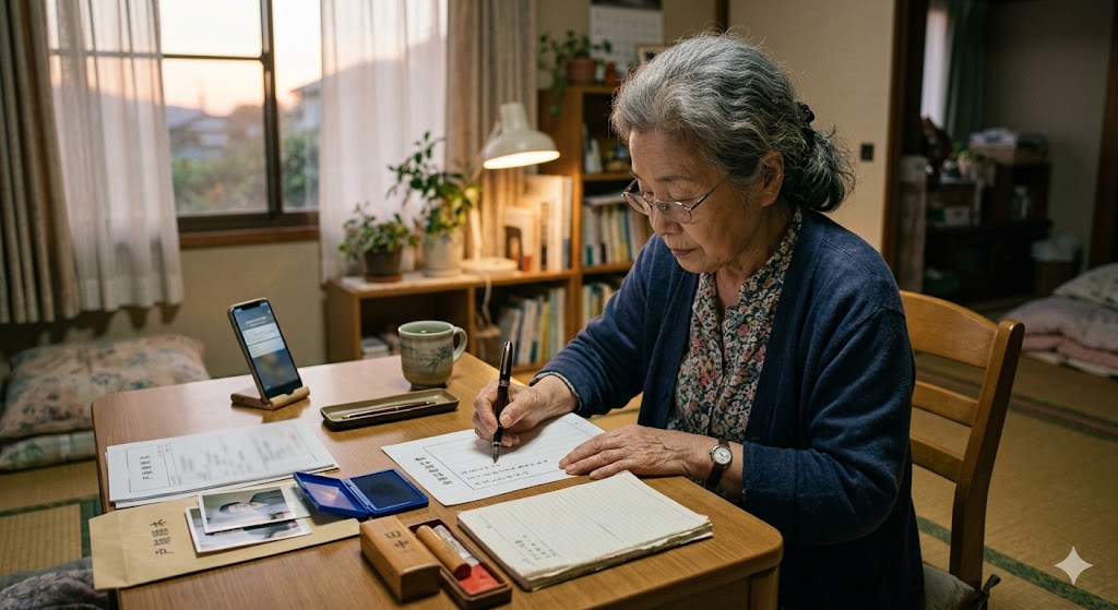 エンディングノートを書く人のイメージ写真