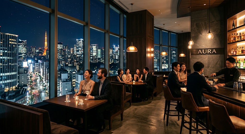 深夜のバーのイメージ