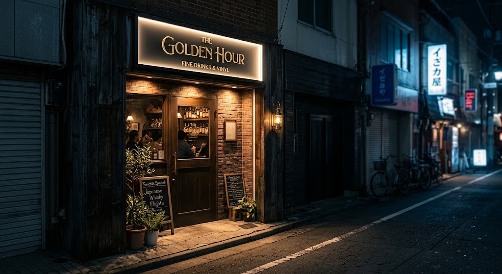 深夜のバーのイメージ