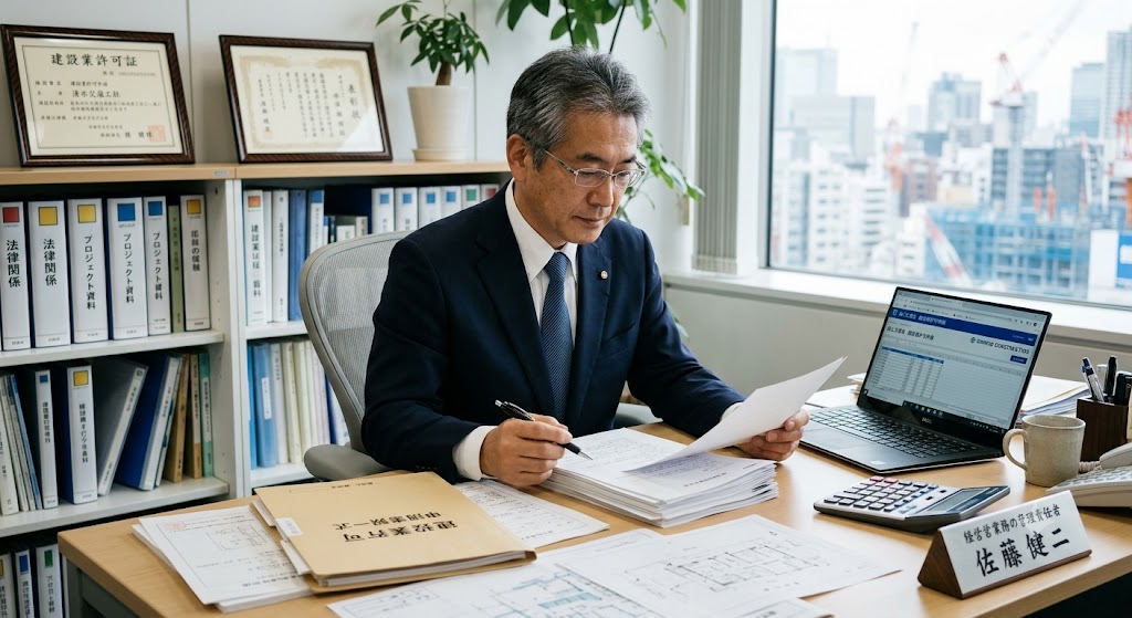 個人で建設業許可を検討するイメージ写真