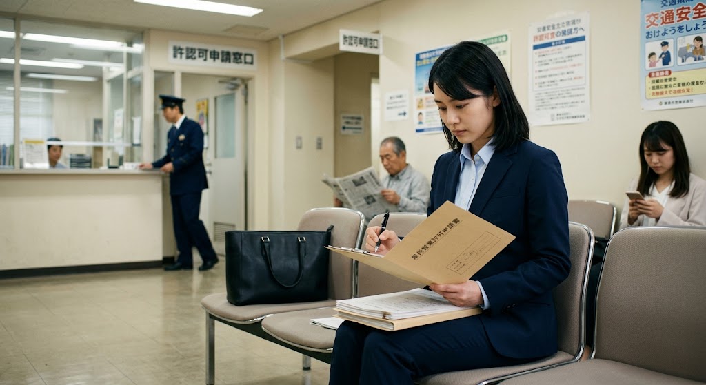 申請を出す様子
